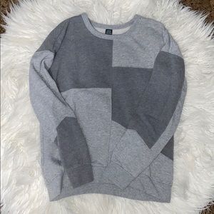 oversized color block sweatshirt